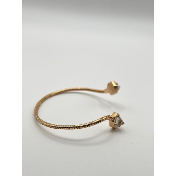 Kendra Scott Gold-Tone Open Cuff Bracelet With Hexagonal Crystal Accents - Picture 6 of 9